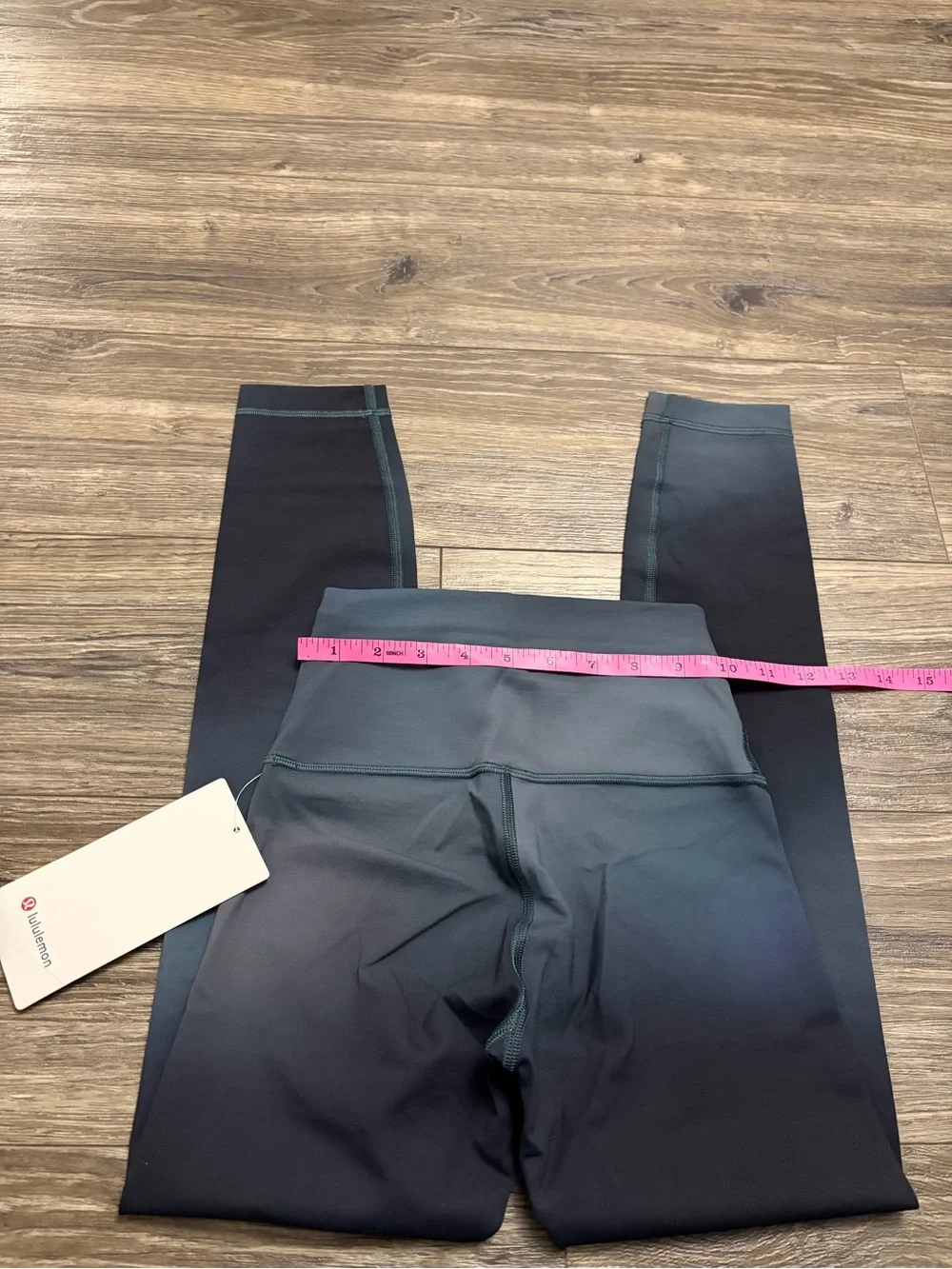 NWT Lululemon Wunder Train High-Rise Tight 25” (Midnight Haze Black Multi)Size 2